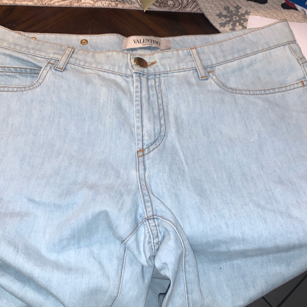 Valentino Light Blue Jeans size 28 women’s loose fit